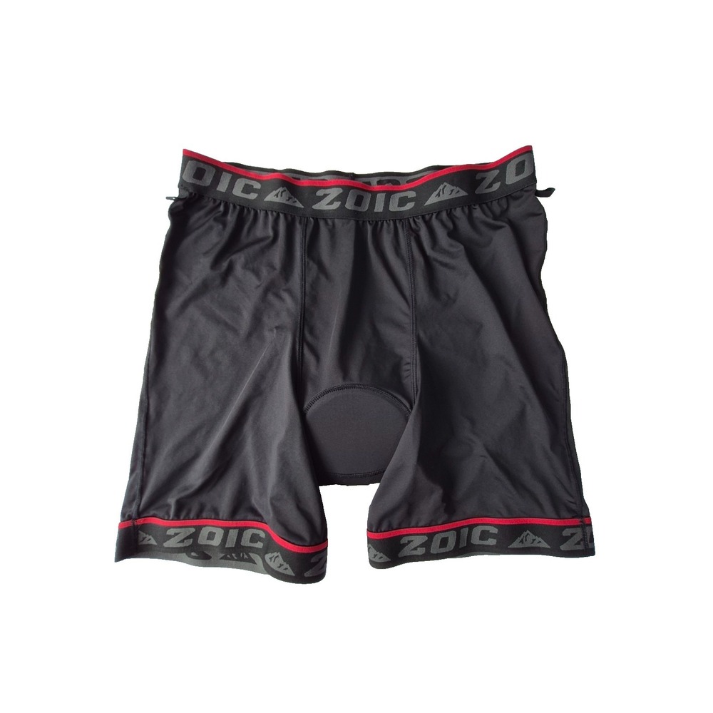 ZOIC Padded Cycling Liner Shorts Mens XXL Black MTB Bike Performance Compression